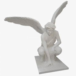 Скульптура из мрамора S_41 Ангел с расправленными крыльями